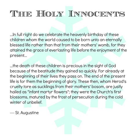 prayer to the holy innocents